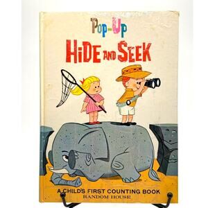 Vintage 1960's Pop-Up Hide and Seek Counting Book, Random House, HC